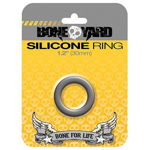 Boneyard Silicone Cock Ring Grey 45MM by C1R Releasing