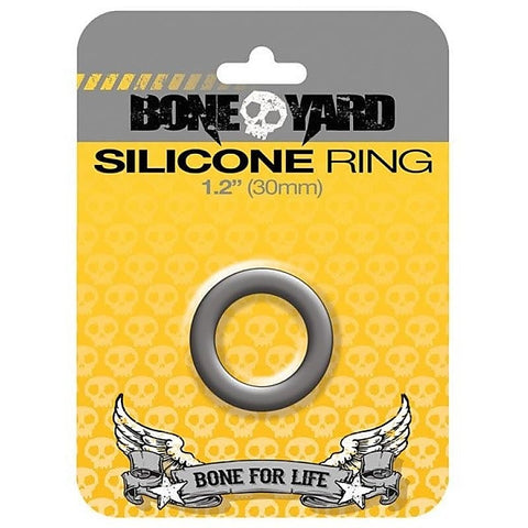 Boneyard Silicone Cock Ring Grey 50MM by C1R Releasing