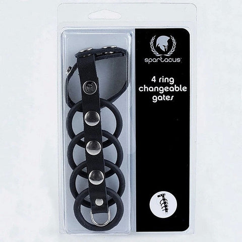 4 Cock Ring Changeable Gates by Spartacus Enterprises