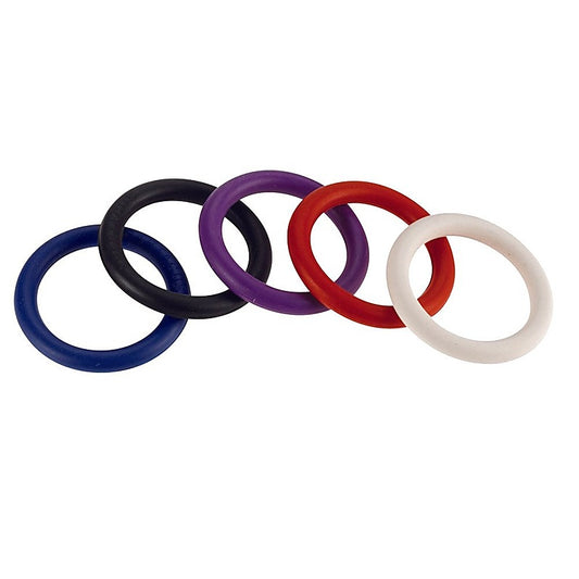 Rainbow Nitrile Cock Ring 5 Pack by Spartacus Enterprises