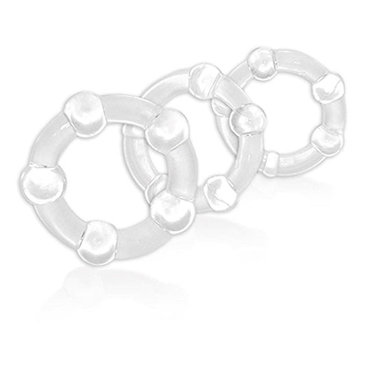 Stay Hard Beaded Cock Ring Set by Blush Novelties