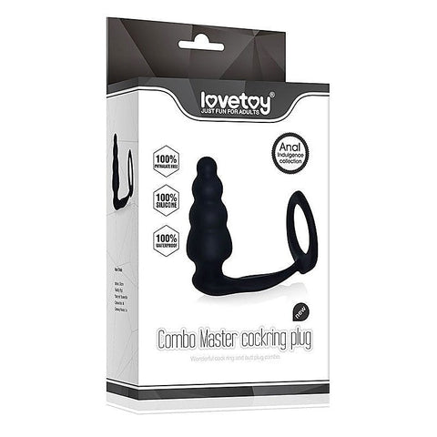 Combo Master Cockring Plug by Lovetoy