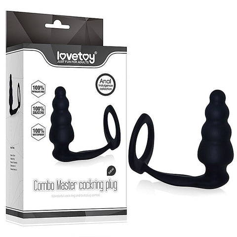 Combo Master Cockring Plug by Lovetoy
