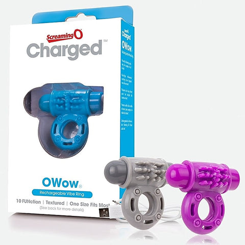 Charged Owow Vibrating Cock Ring by Screaming O