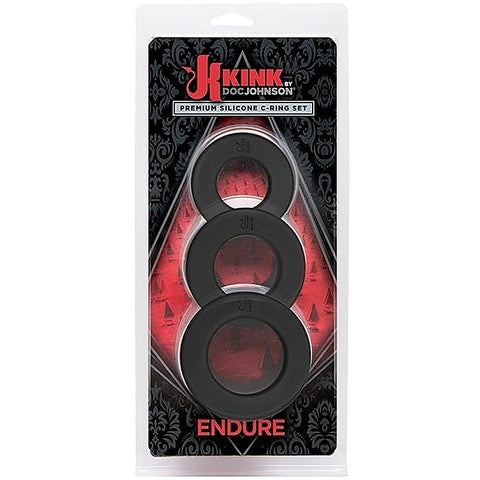 Kink Endure Silicone C-Ring Set by Doc Johnson