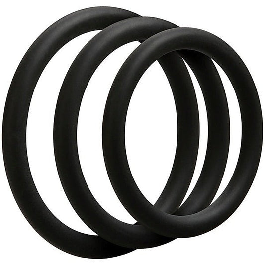 Optimale 3 C Ring Set Thin by Doc Johnson