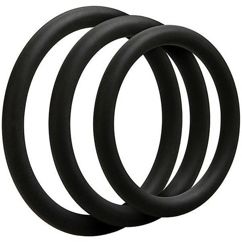Optimale 3 C Ring Set Thin by Doc Johnson