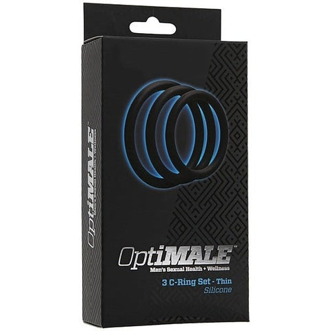 Optimale 3 C Ring Set Thin by Doc Johnson