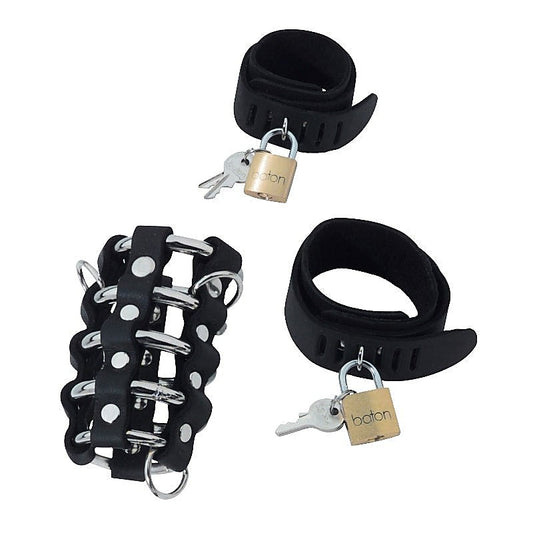 Triple Cock Chastity Combo Set by Spartacus Enterprises