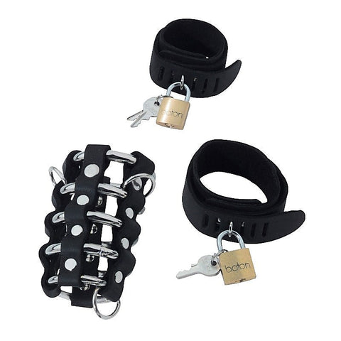 Triple Cock Chastity Combo Set by Spartacus Enterprises