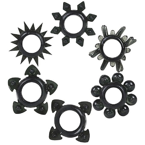 Tower of Power Stretchy Cock Rings by Doc Johnson