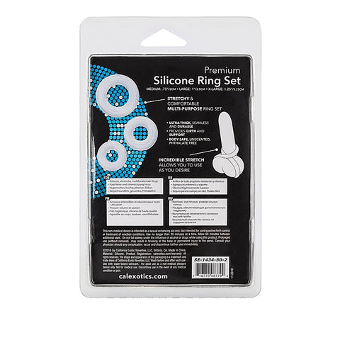 Silicone Cock Ring Set by California Exotics