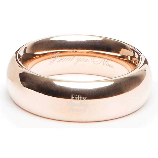 Fifty Shades Freed I Want You Now Steel Cock Ring