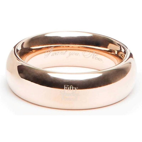 Fifty Shades Freed I Want You Now Steel Cock Ring
