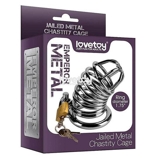 Jailed Metal Chastity Cage by Lovetoy