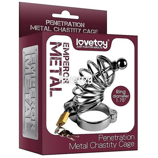 Penetration Metal Chastity Cage by Lovetoy