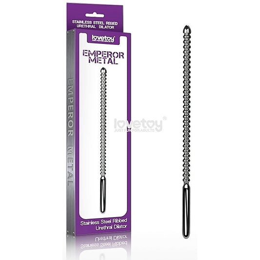 Emperor Metal Stainless Steel Ribbed Urethral Dilator
