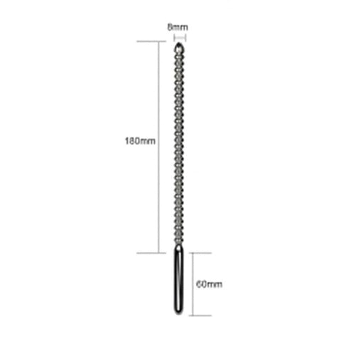 Emperor Metal Stainless Steel Ribbed Urethral Dilator