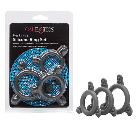 Pro Series Silicone Cock Ring Set by California Exotics