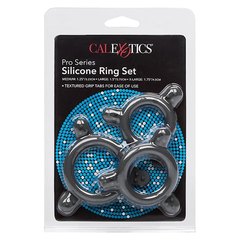 Pro Series Silicone Cock Ring Set by California Exotics