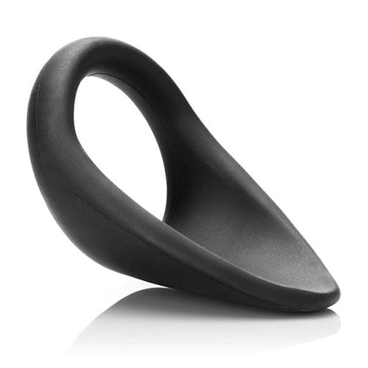 Beginner C-Sling Black Stretchy Cock Ring by Tantus