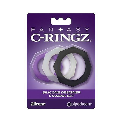 Fantasy C-Ringz Silicone Designer Stamina Set by Pipedream