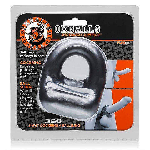 360 2-Way Cock Ring and Ball Sling by Oxballs