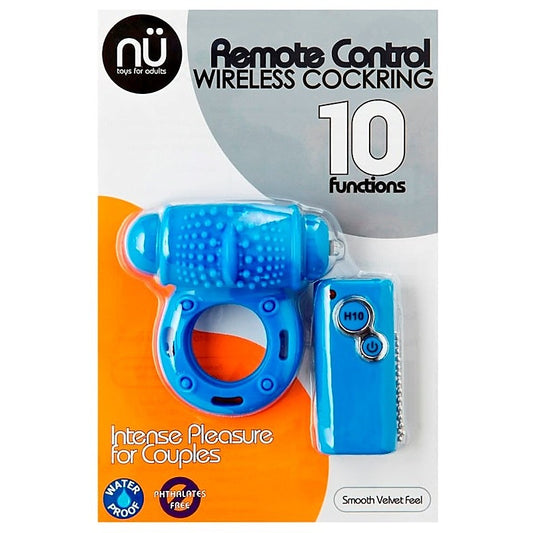 10 Function Remote Control Wireless Cockring By Nu Sensuelle