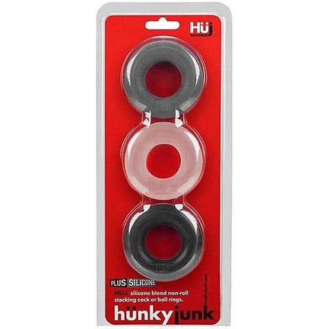 HUJ3 C-Ring 3 Pack Multi Colour by Hunkyjunk