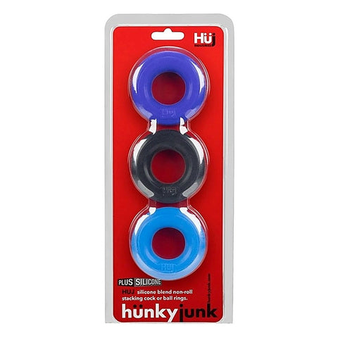 HUJ3 C-Ring 3 Pack Multi Colour by Hunkyjunk