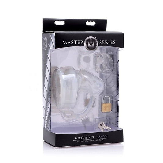 Spiked Chamber Silicone Male Chastity Device by XR Brands