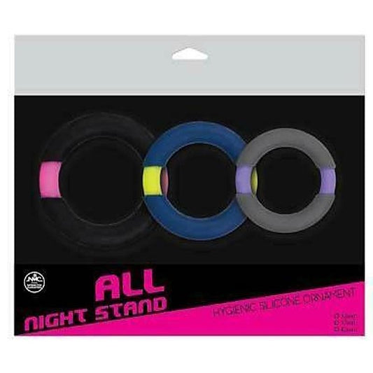 All Night Stand 3 Cock Ring Set by NANMA Corporation