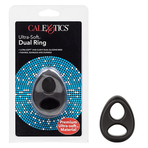 Ultra Soft Stretchy Dual Cock Ring by California Exotics