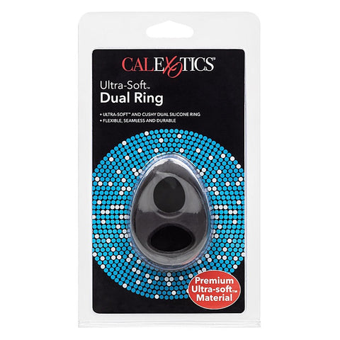 Ultra Soft Stretchy Dual Cock Ring by California Exotics