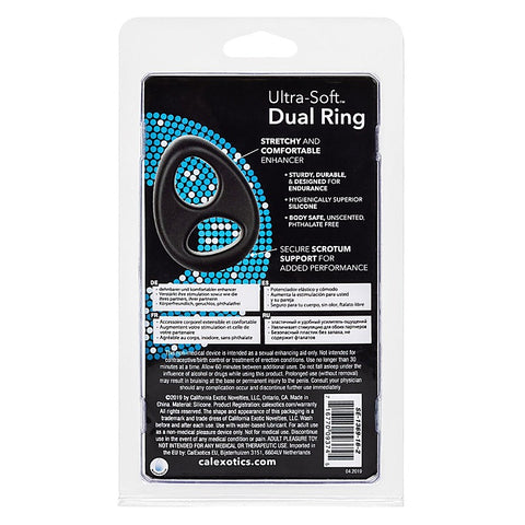 Ultra Soft Stretchy Dual Cock Ring by California Exotics