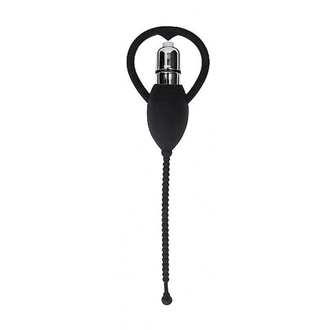 Ouch! Urethral Sounding Vibrating Bullet Plug by Shots Toys