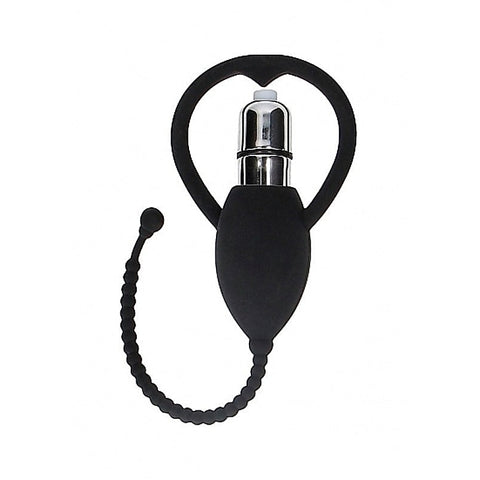 Ouch! Urethral Sounding Vibrating Bullet Plug by Shots Toys