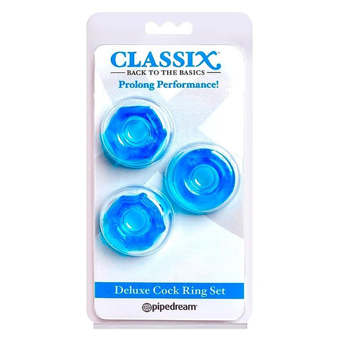 Classix Deluxe Stretchy Cock Ring Set by Pipedream Products