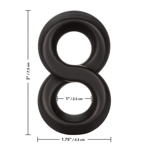 Alpha Ultra-Soft Crazy 8 Mens Cock Ring