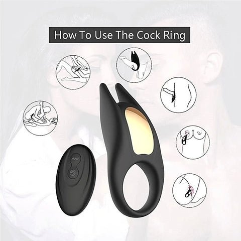 Wireless Vibrating Pleasure Cock Ring by Winyi
