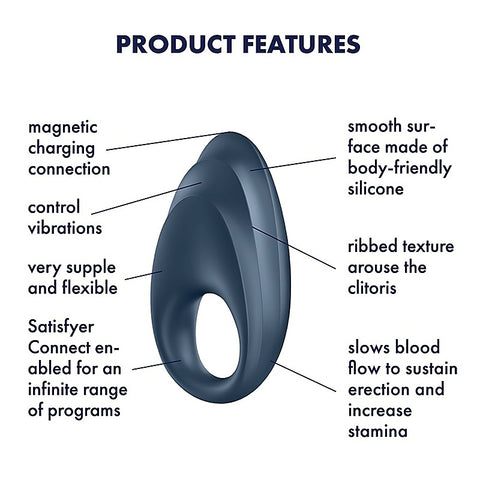 Powerful One App Connected Cock Ring by Satisfyer