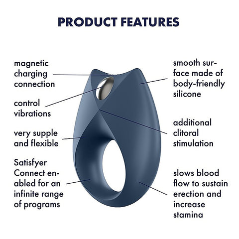 Royal One App Control Multi Functions Vibrating Cock Ring