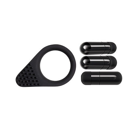 Black Knight Vibrating Cock Ring by Evolved