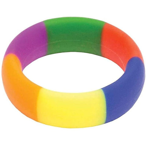 The 9's Pride 365 Rainbow Cockring by Icon Brands