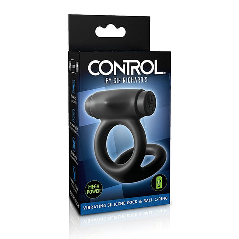 Sir Richards Control Vibrating Silicone Ball and Cock Ring