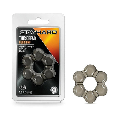 Stay Hard Thick Bead Cock Ring by Blush Novelties