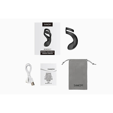 Benedict Vibrating Double C-Ring Perineum Stim by Svakom