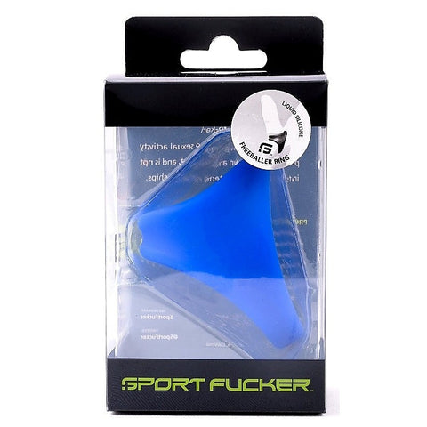 Freeballer Cock Ring Blue by Sport Fucker