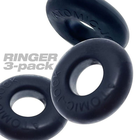 Ringer Cockring 3 Pack Special Edition Black by Oxballs