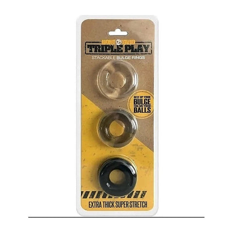 Boneyard Triple Play Cock Rings by C1R Releasing